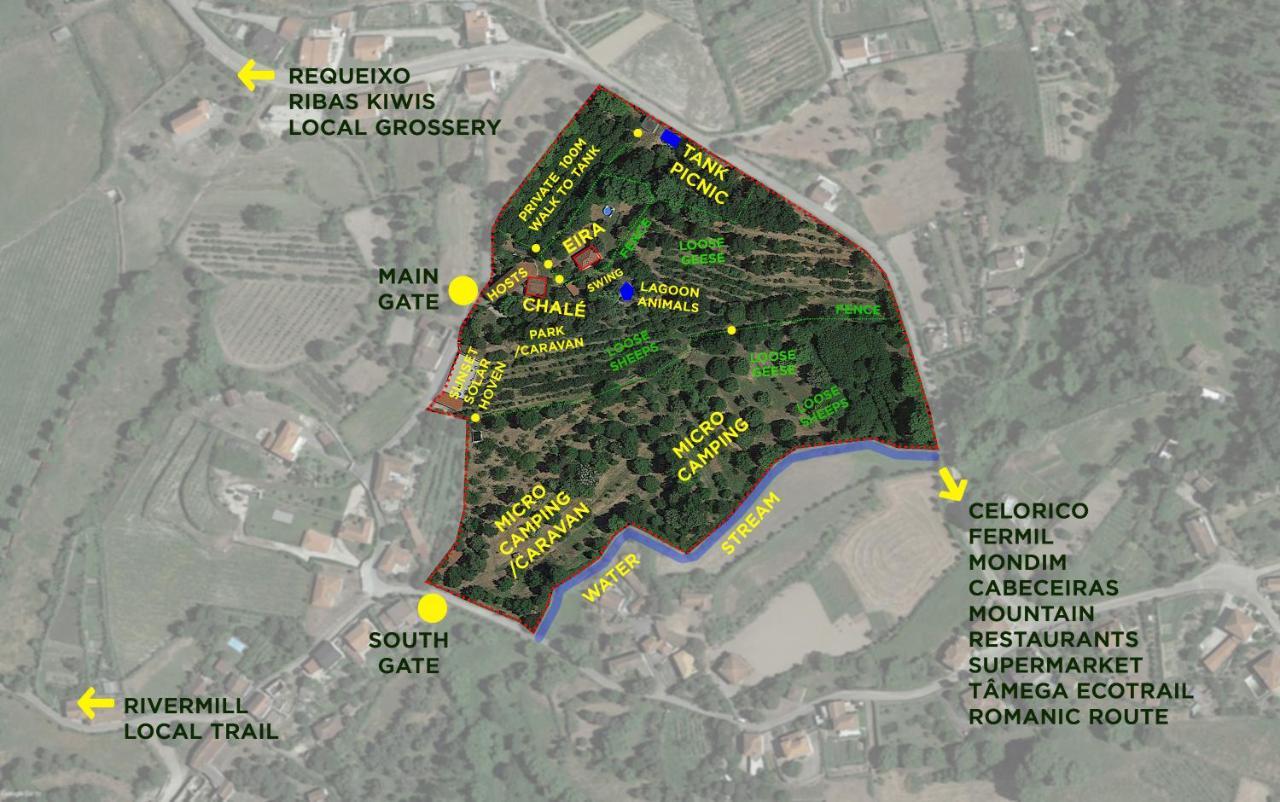 Гостьовий будинок Chale Da Quinta "Lavoura Da Bouca - Fruta Bio" Селоріку-де-Башту Екстер'єр фото